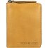 Vintage Washed Leather Wallet 10 cm Model yellow