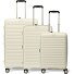  Travel Line 4700 4 kółka Zestaw walizek 3-części z plisą rozprężną Model cream white