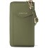 Skórzane etui na telefon komórkowy Bologna z zamkiem błyskawicznym 19 cm Model olive