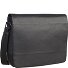  Hamburg Messenger Leather 38 cm Laptop Compartment Model schwarz