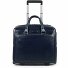  Blue Square 2-Wheel Business Trolley Leather 36 cm Laptop Compartment Model night blue