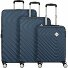  Summer Square 4 kółka Zestaw walizek 3-części z plisą rozprężną Model atlantic blue