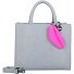  Big Boxy Shopper Bag 26 cm Model scaled snake blue