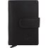 Nappa Etui na karty kredytowe Ochrona RFID Skórzany 7 cm Model black Nappa Etui na karty kredytowe Ochrona RFID Skórzany 7 cm Model black