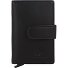  Nappa Etui na karty kredytowe Ochrona RFID Skórzany 7 cm Model black