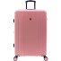  2900 4 kółka Walizka L 77 cm z plisą rozprężną Model pink