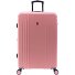  2900 4 kółka Walizka L 77 cm z plisą rozprężną Model pink