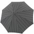  Brittany Chestnut Handle Stick Umbrella 93 cm Model grau karo