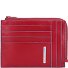 Niebieskie kwadratowe etui na karty kredytowe RFID Skóra 12 cm Model red Niebieskie kwadratowe etui na karty kredytowe RFID Skóra 12 cm Model red