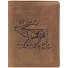  Vintage Deer Wallet Deer Leather 9,5 cm Model brown