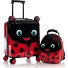  Kids 4-Rollen Kofferset 2tlg. Model lady bug