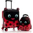 Kids 4-Rollen Kofferset 2tlg. Model lady bug