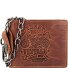 Vintage Cafe Racer Wallet RFID Leather 12 cm Model braun