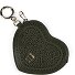  Ciondollini – zawieszka do torebki z skóry, 11,5 cm Model dark olive