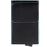  Niebieskie kwadratowe etui na karty kredytowe skórzane 6 cm Model black