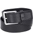  Casual belt leather Model black | 105 cm