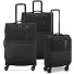 Metropolitan 4 kółka Zestaw walizek 3-części z plisą rozprężną Model black Metropolitan 4 kółka Zestaw walizek 3-części z plisą rozprężną Model black