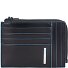  Niebieskie kwadratowe etui na karty kredytowe RFID Skóra 12 cm Model black