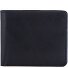  Skórzany portfel RFID 11 cm Model black-blue