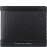  Carbon Wallet RFID Leather 11 cm Model black