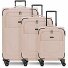  Essentials 12 THREE SET Zestaw walizek na 4 kółkach, 3-częściowy, z elastycznym zagięciem Model beige
