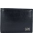  Japan Portfel Ochrona RFID Skórzany 12 cm Model schwarz