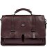  Isaia Briefcase Messenger Skórzany 43 cm Komora na laptopa Model castagna