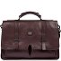  Isaia Briefcase Messenger Skórzany 43 cm Komora na laptopa Model castagna