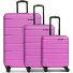  Zestaw walizek na 4 kółkach Munich 4.0, 3-częściowy z elastycznym zagięciem Model pink dull