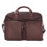  Woven Briefcase Leather 48 cm Model dunkelbraun