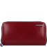  Blue Square Wallet RFID Leather 19 cm Model red