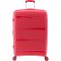  0800 4 kółka Walizka 76 cm z plisą rozprężną Model red