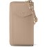  Portfel z skóry typu „zip-around” z Bolonii z Etui na telefon komórkowy, 19 cm Model sand