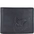 Nepal Portfel Ochrona RFID Skórzany 11 cm Model schwarz Nepal Portfel Ochrona RFID Skórzany 11 cm Model schwarz