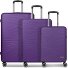 4-kołowy zestaw walizek Dallas 3.0 3-częściowy z elastyczną plisą Model purple 4-kołowy zestaw walizek Dallas 3.0 3-częściowy z elastyczną plisą Model purple