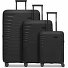  Eco Edition 4 kółka Zestaw walizek 3-części z plisą rozprężną Model black