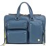  Pocket Teczka Skóra 36 cm Komora na laptopa Model denim blue