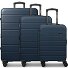  Miami 4 kółka Zestaw walizek 3-części z plisą rozprężną Model navy blue