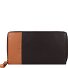  Nappa Portfel Ochrona RFID Skórzany 19.5 cm Model brown-tan