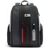  Urban Plecak Ochrona RFID Skóra 46 cm Komora na laptopa Model grey-black