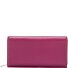 Skórzany portfel 19 cm Model fuchsia Skórzany portfel 19 cm Model fuchsia