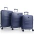  EZ Fashion 4 kółka Zestaw walizek 3-części z plisą rozprężną Model navy