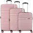 Aero Racer 4 kółka Zestaw walizek 3-części z plisą rozprężną Model rose pink Aero Racer 4 kółka Zestaw walizek 3-części z plisą rozprężną Model rose pink