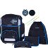 Ergolite Zestaw tornistra 8-części Model black blue Ergolite Zestaw tornistra 8-części Model black blue