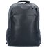  Czarny kwadratowy plecak skórzany z przegrodą na laptopa 39 cm Model nero