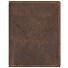  Vintage Wallet Stag Leather 9,5 cm Model braun