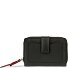  Viola Portfel Ochrona RFID Skórzany 14 cm Model schwarz-rot