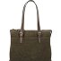  Nubuck Torba na ramię Skóra 40 cm Komora na laptopa Model green