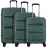  Travel Line 4300 4 kółka Zestaw walizek 3-części Model dark green