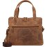  Vintage Briefcase Leather 37 cm Laptop Compartment Model braun